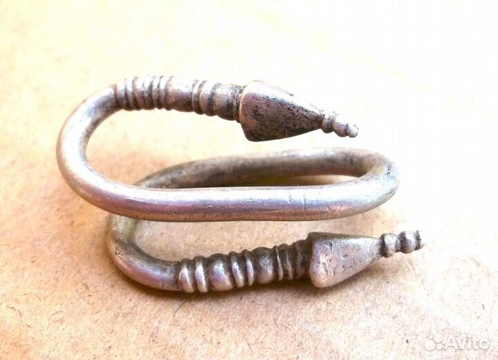 Антика Серьга Височник подарок Серебро. № 2