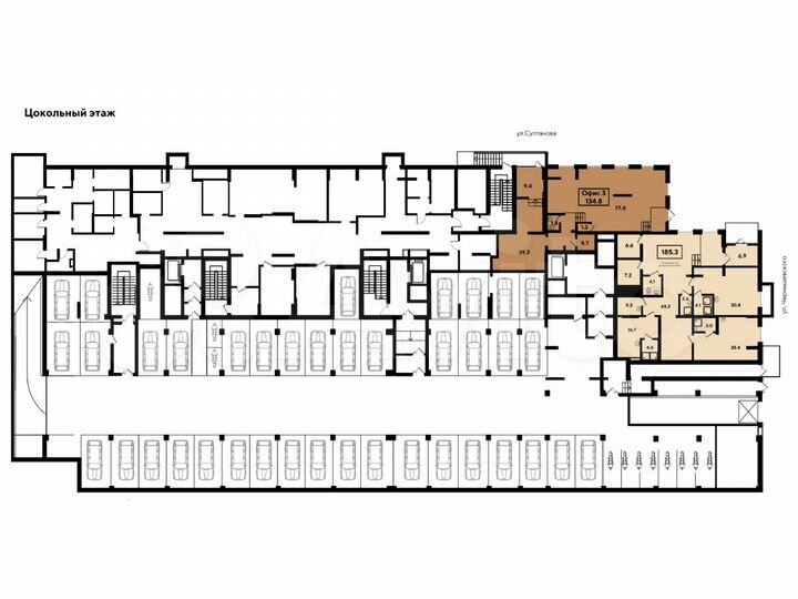 Коммерческое помещение, 185.3 м²