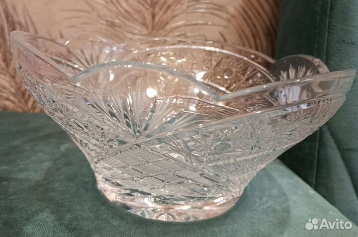 Салатник хрустальный