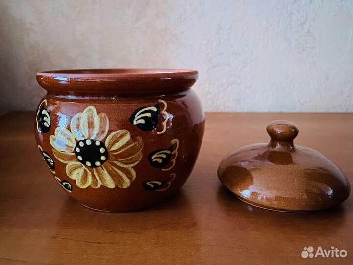 Горшок керамический для запекания 0,7 литра