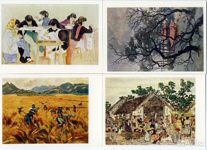 Открытки / Изогиз / Картины вьетнамских художников