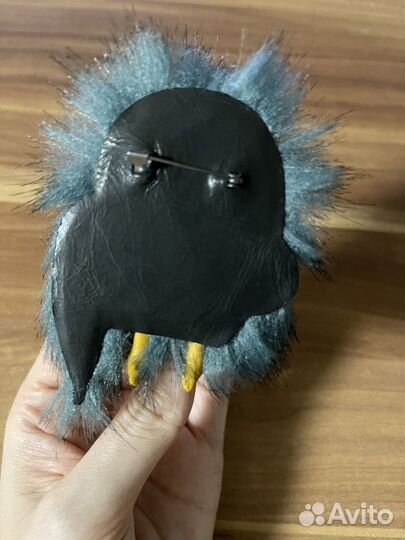 Оригинальный подарок. Брошь ручной работы. Сова