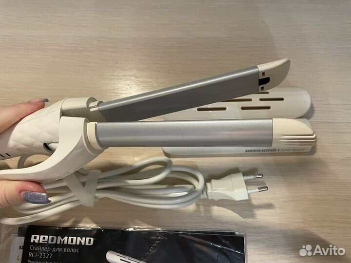 Плойка-утюжок/Мультистайлер Redmond для волос 2в1