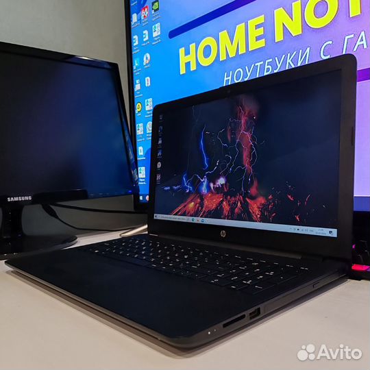 Тонкий ноутбук HP DDR4 6GB SSD256GB двевидеокарты