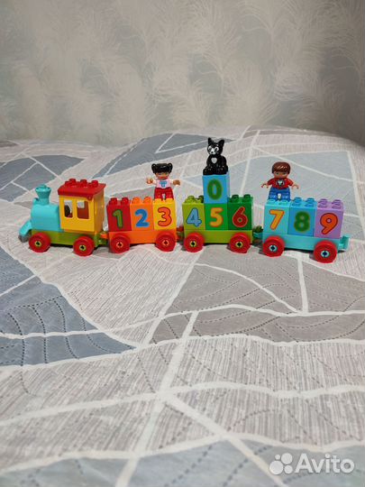 Lego duplo 6 наборов (поезд, пожарная машина.)