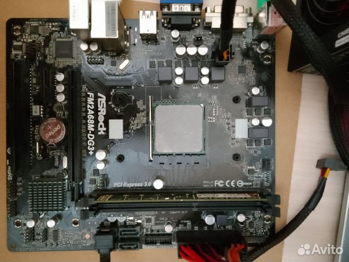 Мат. плата с процессором, памятью, ssd и hdd