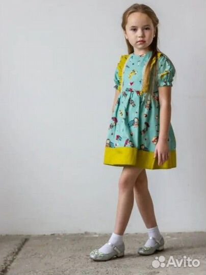 Платье с мишками 110-116