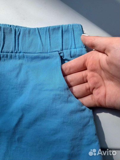 Шорты женские голубые