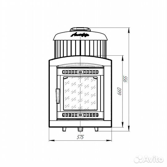 Печь Для Бани Атмосфера L+ ламели «Талькохлорит» н