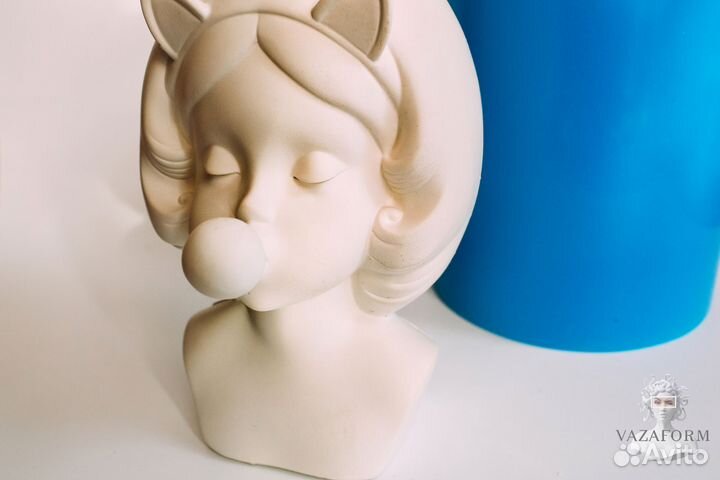 Силиконовая форма Девочка с жвачкой Дора Лола