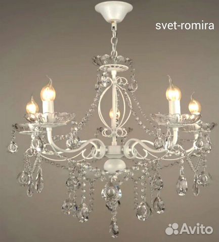 Люстра хрустальная 8свечей