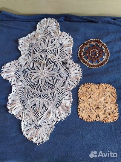 Салфетки для декора,скатерть круглая