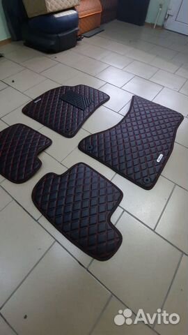 Коврики из экокожи для Mercedes W 140