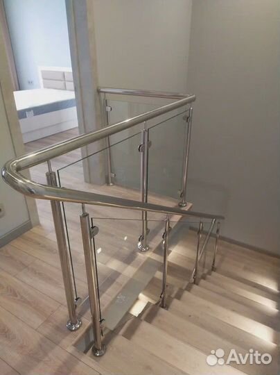 Перила из нержавеющей стали,пвх,стекло