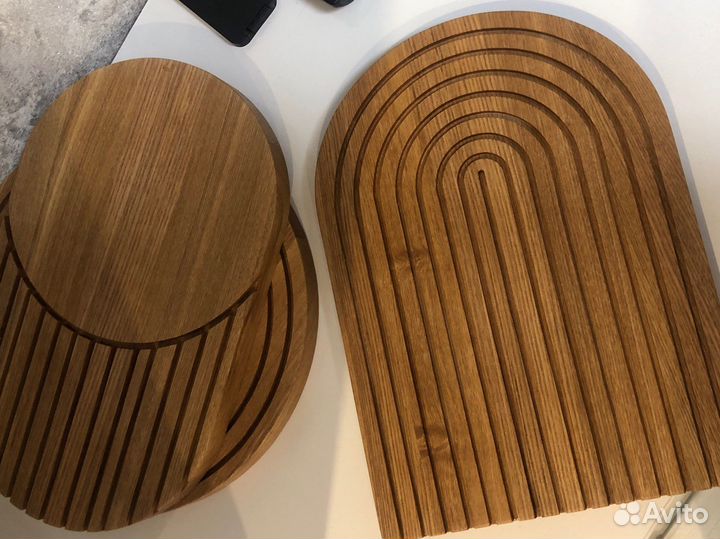 Доска разделочная Line сервировочная в ясень+масло