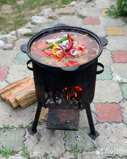 Казан чугунный на 10 литров