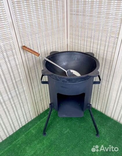 Казан с печкой 8 литров