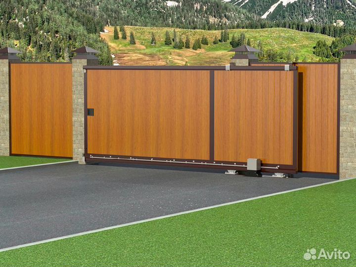 Откатные ворота под ключ