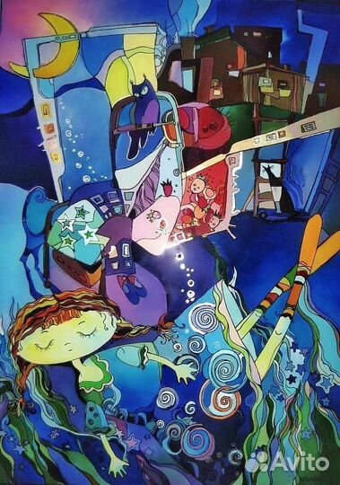 Картина маслом Для детской Живопись 540х700