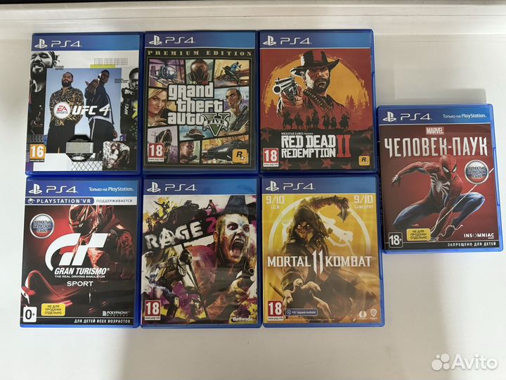 Диски на ps4/Ps5 Идеальное состояние