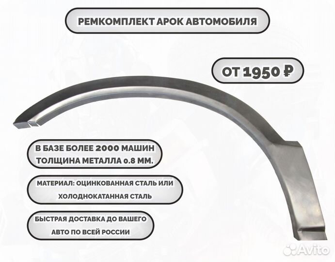 Ремкомплект арок на машину