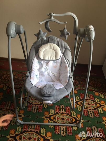 Детские электронные качели babyton