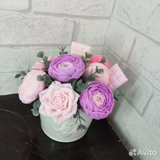 Мыло ручной работы букеты