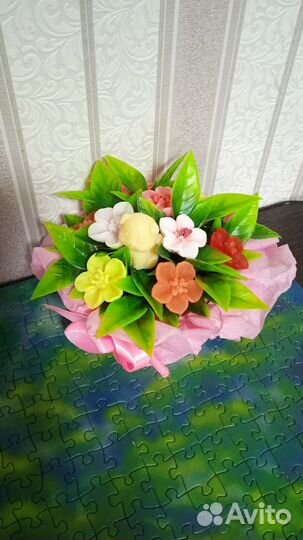 Букет цветов из мыла