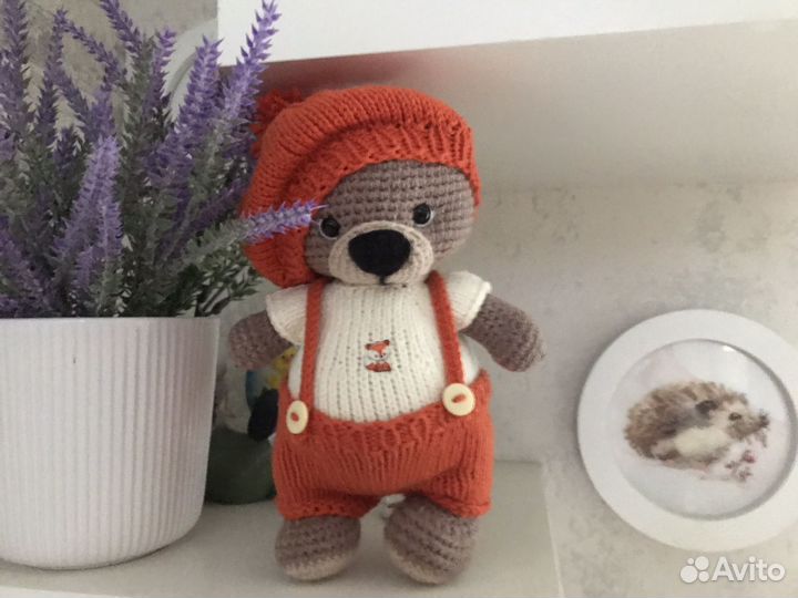 Игрушка ручная работа, мишка