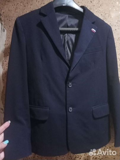 Школьный костюм для мальчика 146 синий