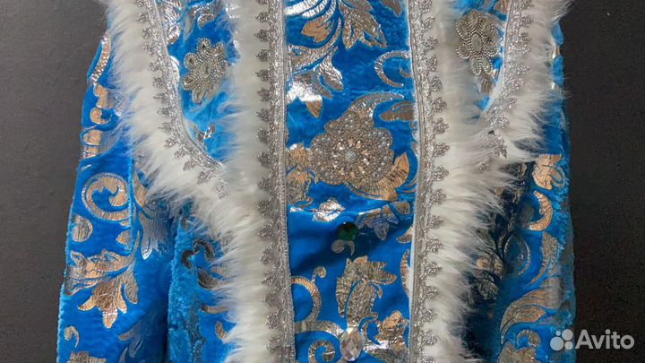 Костюм Снегуручки с кокошником для взрослых