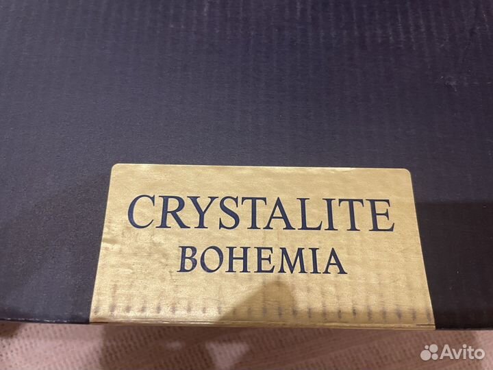 Набор бокалов для виски и штоф с крышкой bohemia