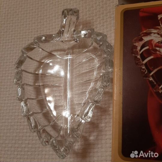 Хрустальная розетка ваза для чайных пакетиков