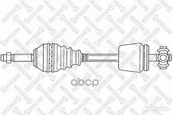 158 1766-SX привод левый 681mm, 24161 Dacia Lo