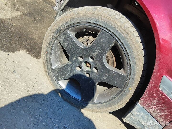 Литьё диски r17 5x112+новая зимняя резина 225x45