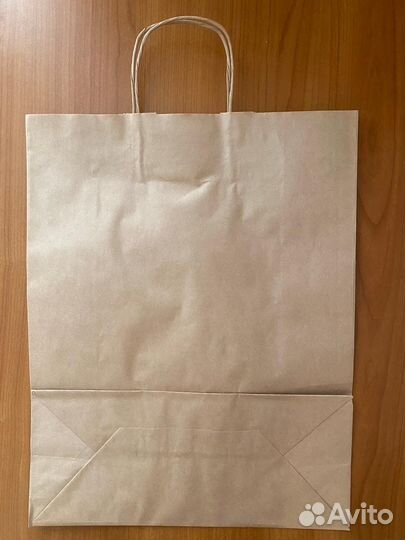 Крафт пакеты с крученой ручкой 45*35*15 65штук