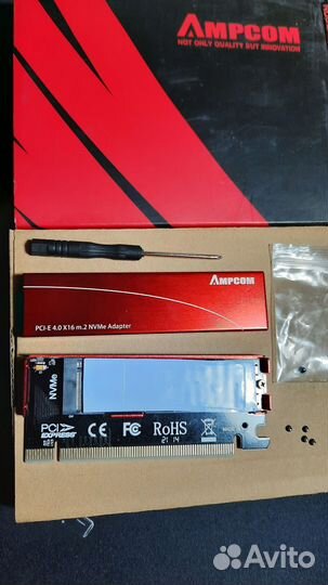 Адаптер M2 NvMe Pci-E 4.0