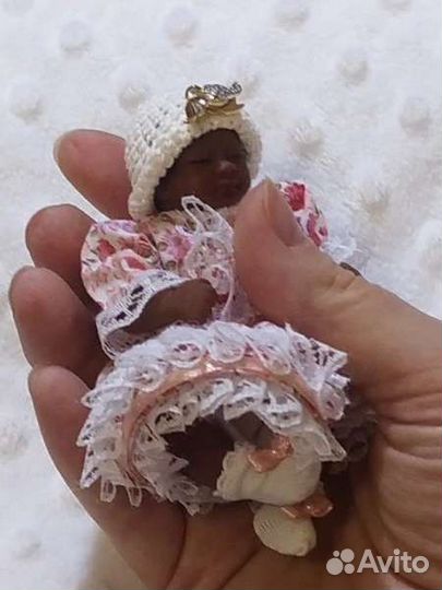 Мини Реборн кукла авторская девочка