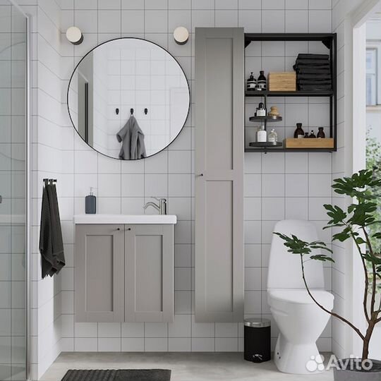 Lindbyn Зеркало 504.586.14 Чёрный 80 см IKEA