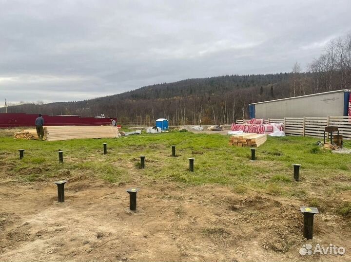 Винтовые сваи с монтажом