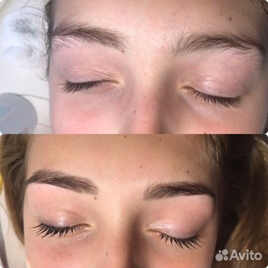 Наращивание ресниц, Моделирование и окрашивание бр