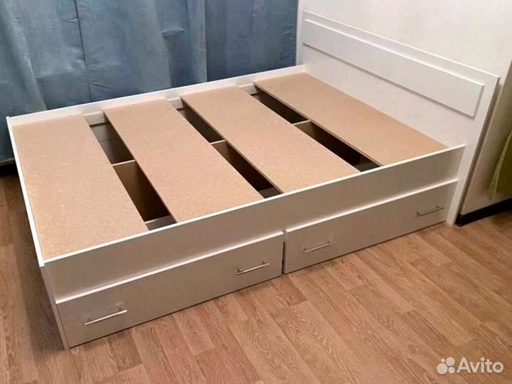 Кровать 160/180х200 белая лдсп