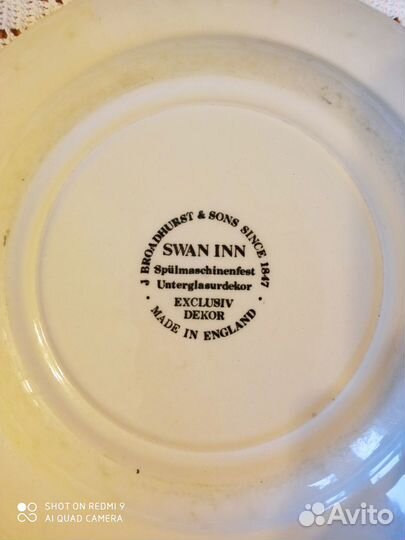 Винтажные тарелки Англия