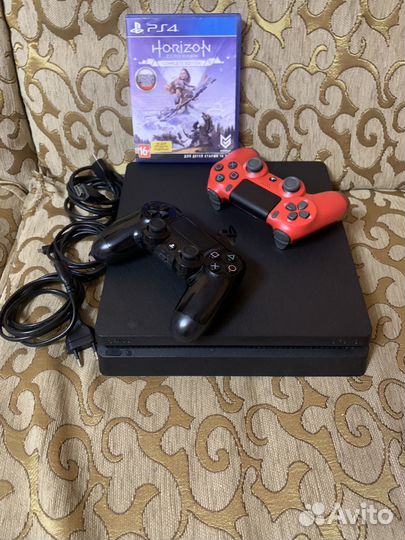 Ps4 slim 1tb + 104 игр