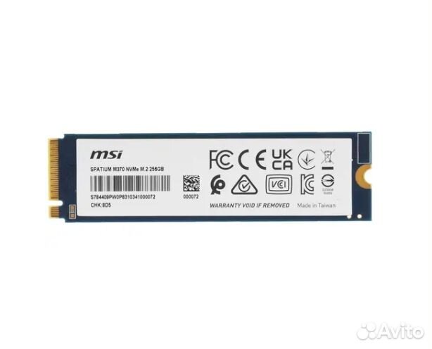 SSD MSI 256GB NVMe M.2 M370 3D nand