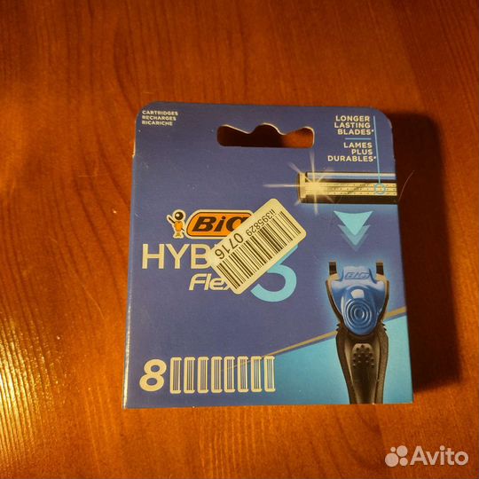 Bic flex hybrid 3 кассеты 8 шт