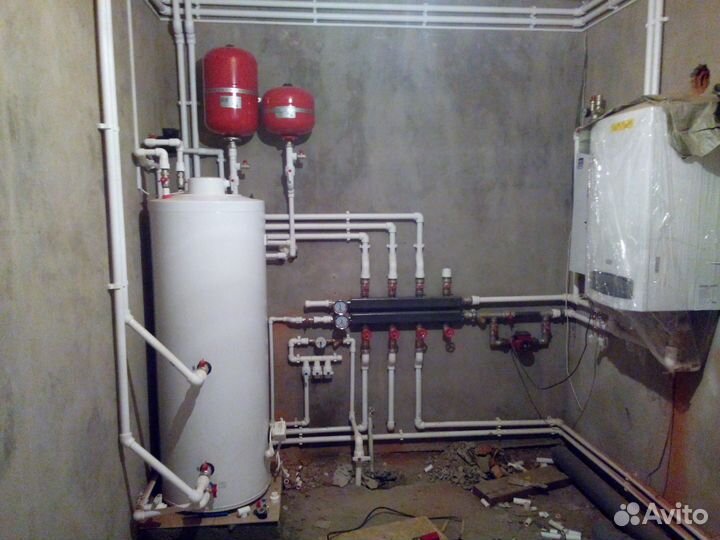 Монтаж систем отопления, водоснабжения