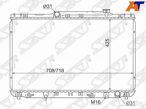 Радиатор toyota camry europe/russia