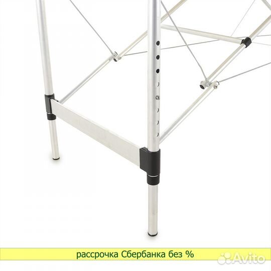 Массажная кушетка JF-AY01A 3 секции, бело-синий