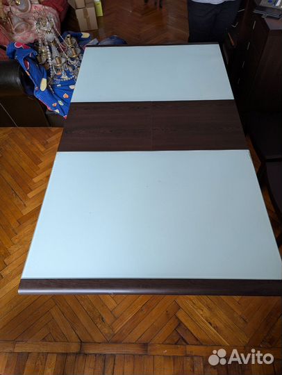 Стол обеденный раздвижной со стульями бу